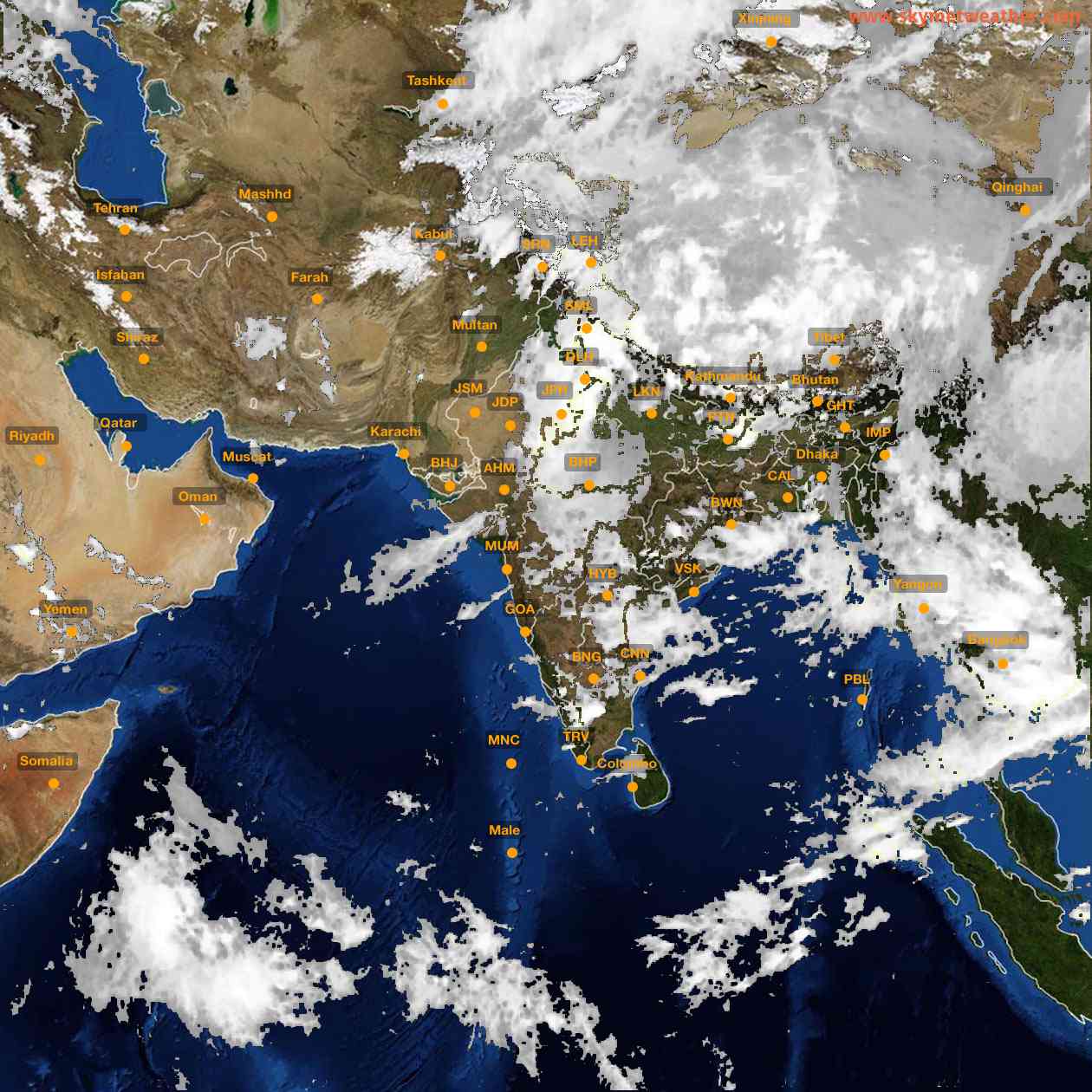 Latest INSAT Weather Satellite Image of India - Infrared Map - 18:00 IST on 4 September 2026