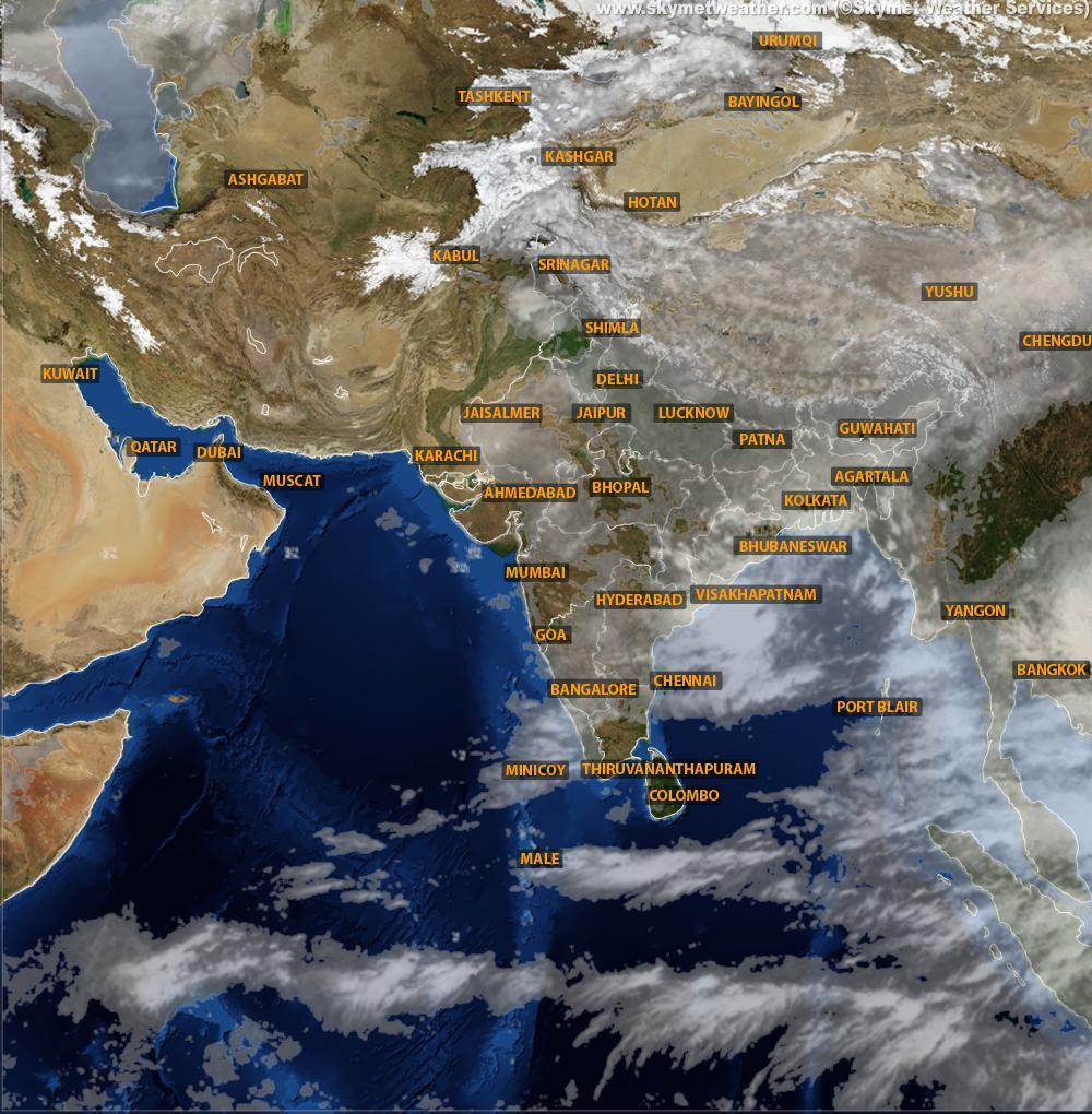 Satellite Weather Map Of India - United States Map