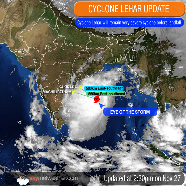 Cyclone Lehar to make landfall tomorrow, Andhra Pradesh on high alert ...