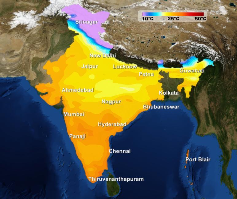 Temperatures in Delhi Skymet Weather Services