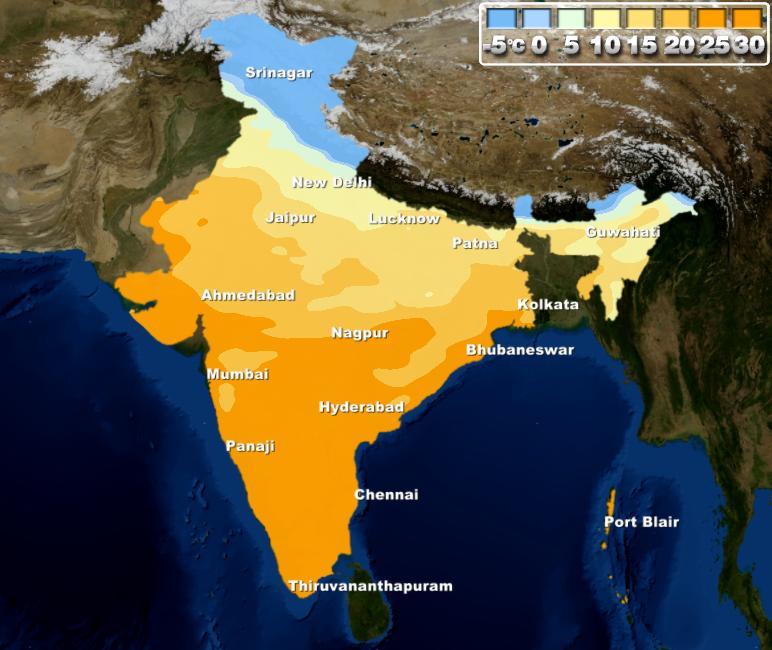 Weather forecast for the week in India from 17th to 22nd February