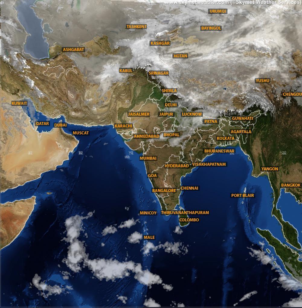 Cyclonic circulation from the Arabian Sea moves inland; rain and hail ...