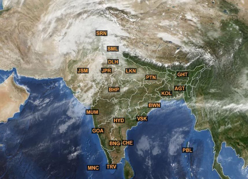 Unusual clouding across India | Skymet Weather Services