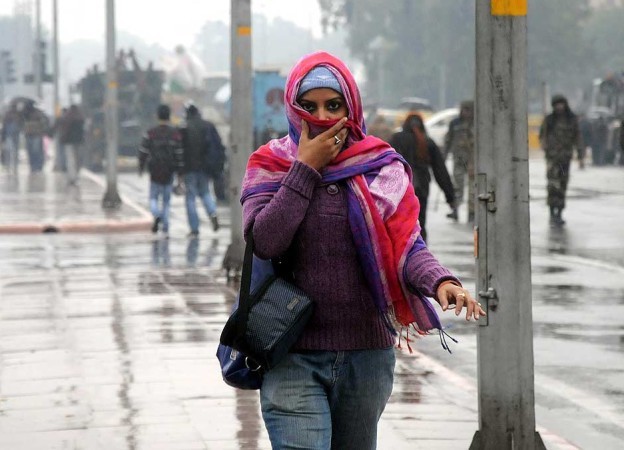 Winter rain in India