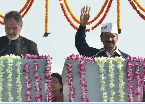 Kejriwal oath taking ceremony