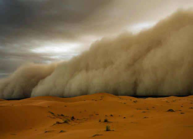 sandstorm in Middle East