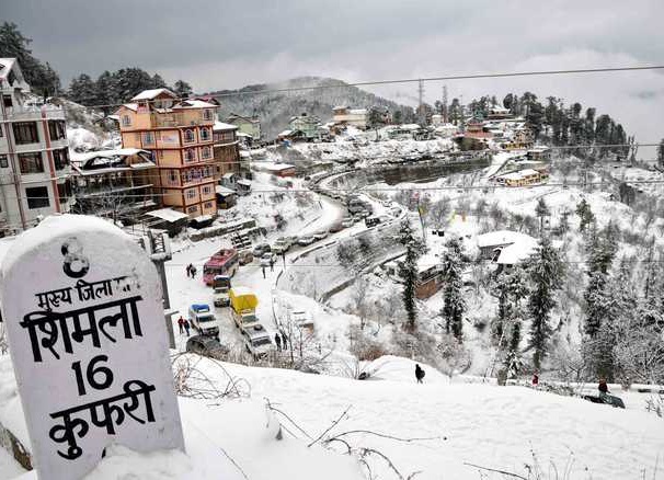 Snowfall in Shimla