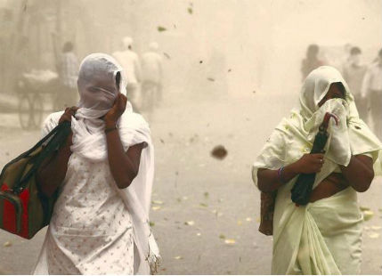 Dust storm in Mumbai