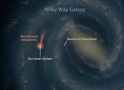 NASA's Telescope Spitzer Finds Exoplanet 13,000 Light Years Away