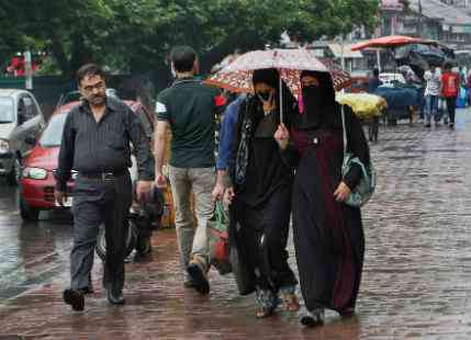 Rain in Jammu and Kashmir