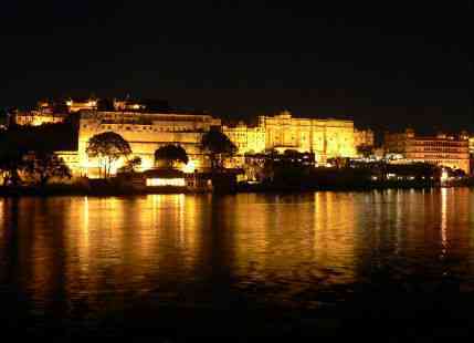 Night view in Udaipur