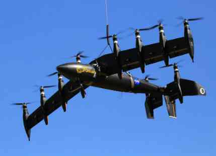 NASA ten engine aircraft Greased Lightning lands safely