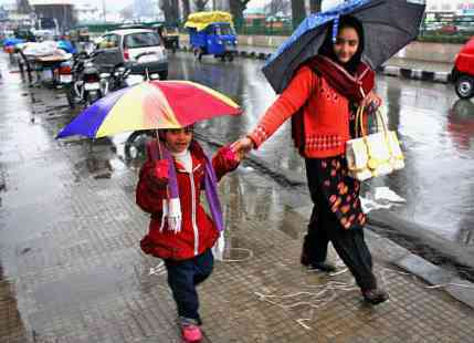 Rain in the Hilly States of India