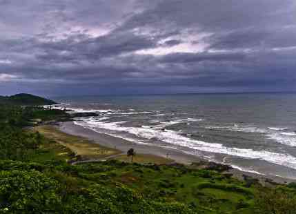 Monsoon rain in Goa