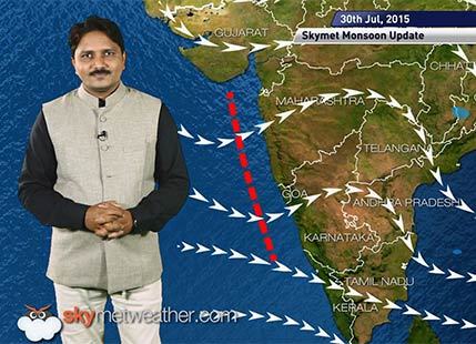 [Hindi] National Weather Video Report For 30-07-2015