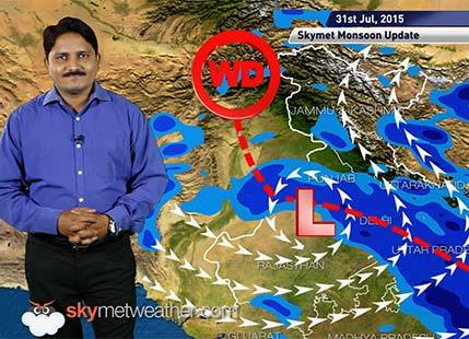 Hindi National Weather Video Report For 31-07-2015