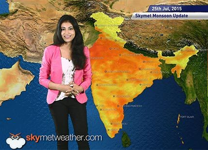 25 July, 2015 Monsoon Update: Skymet Weather