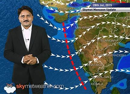 Hindi National Weather Video Report For 28-07-2015