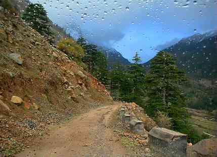 Rain In Hills Of North India