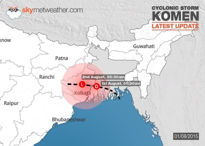 Cyclonic Storm Komen Update: Weakens into depression, heavy rains to ...