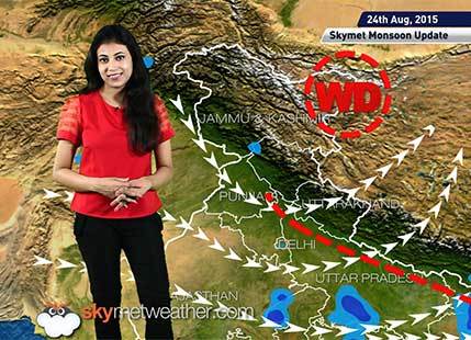 24 August, 2015 Monsoon Update: Skymet Weather