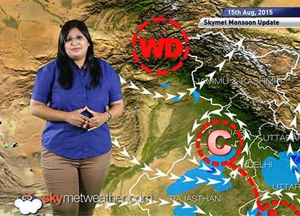 15 August, 2015 Monsoon Update: Skymet Weather