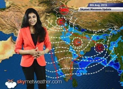 08 August, 2015 Monsoon Update: Skymet Weather