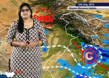 12 August, 2015 Monsoon Update: Skymet Weather