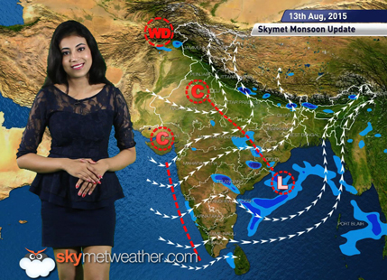 12 August, 2015 Monsoon Update: Skymet Weather