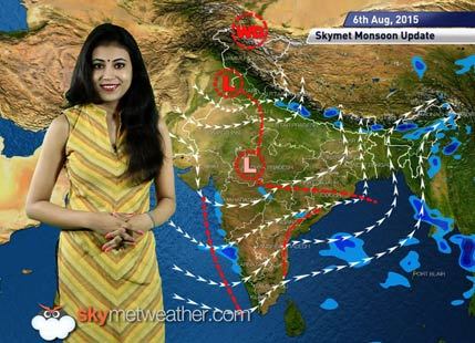 06 August, 2015 Monsoon Update: Skymet Weather