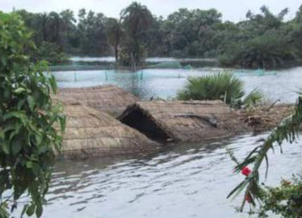 Heavy rain in the foothills of Himalayas to create flood like situation