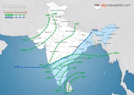 Latest news and updates on withdrawal of Southwest Monsoon 2015 from ...