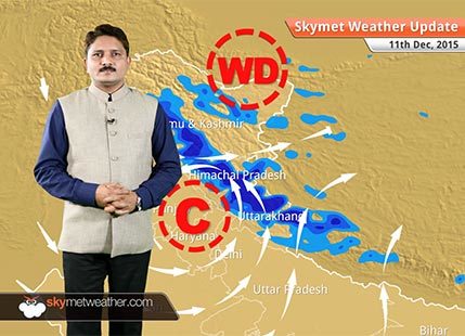 Weather Forecast for December 11: Snowfall over hills of North India and rain over northern plains