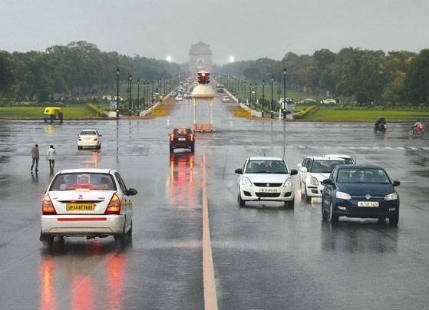 Light showers in Delhi