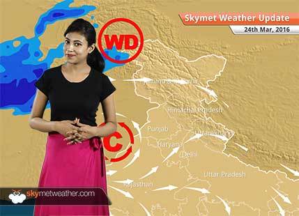 Weather Forecast for March 24: Rain in Delhi and North India over weekend; heatwave continues in South India