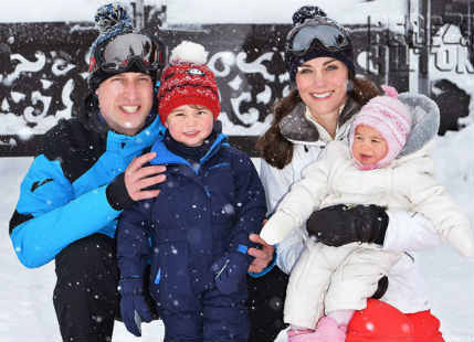 Royal family makes first vacation a snowy affair