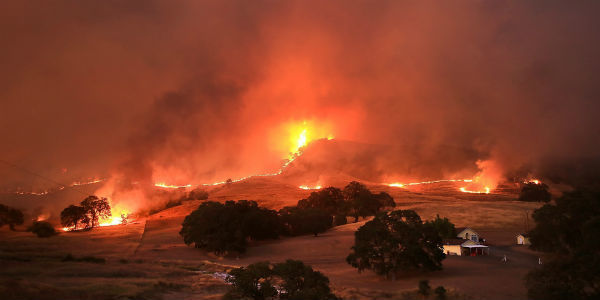 wildfires in california