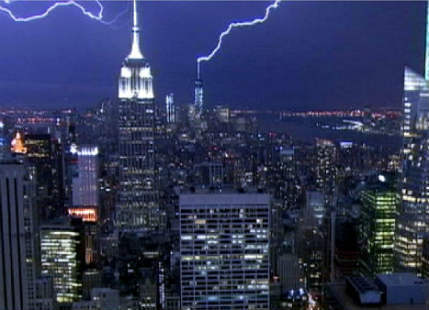 New York thunderstorm