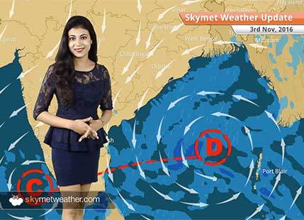 Weather Forecast for Nov 3: Depression to bring rains over Chennai and Kolkata