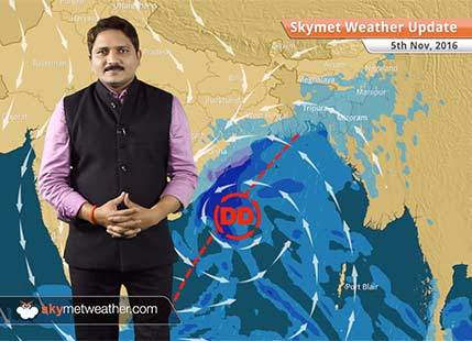 Weather Forecast for Nov 5: Deep depression in Bay to give heavy rain in Odisha