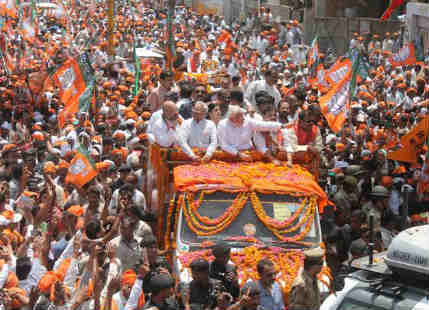 Modi road show in Varanas