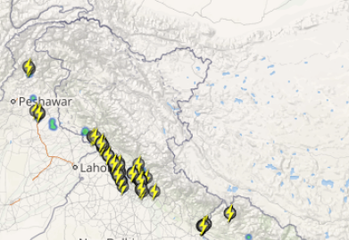 Jammu and kashmir lightening strikes