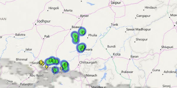 Check out the latest lightning and thunderstorm status across 