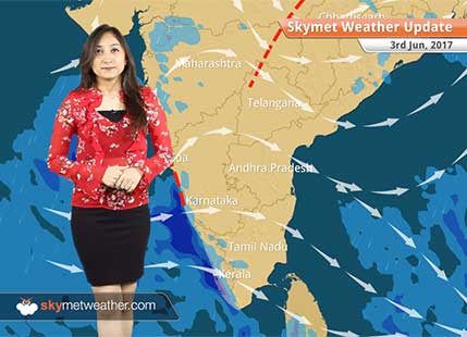 Weather Forecast for Jun 3: Monsoon 2017 to cover Karnataka, Goa soon; Rain in Mumbai, Gujarat