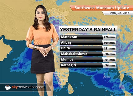 Monsoon Forecast for Jun 30, 2017: Monsoon in Delhi anytime; Heavy rains in Mumbai