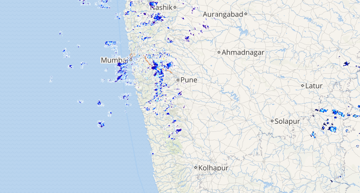 Live status of Lightning and thunderstorm across India