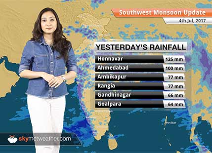 Monsoon Forecast for Jul 5, 2017: Monsoon rains in Mumbai, Chennai, Kolkata