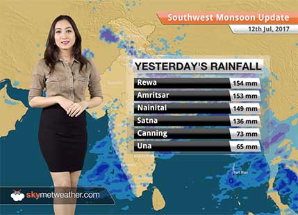 Monsoon Forecast for Jul 13, 2017: Monsoon rains in Mumbai, Delhi, Gujarat, Haryana, Uttarakhand