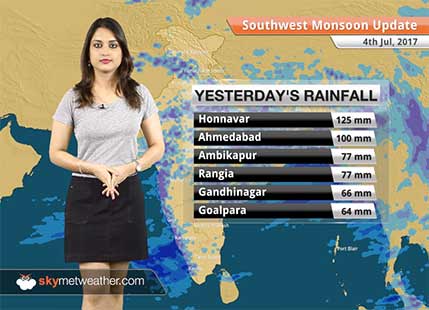 Monsoon Forecast for Jul 5, 2017: Monsoon rains in UP, Bihar, Jharkhand and Chhattisgarh