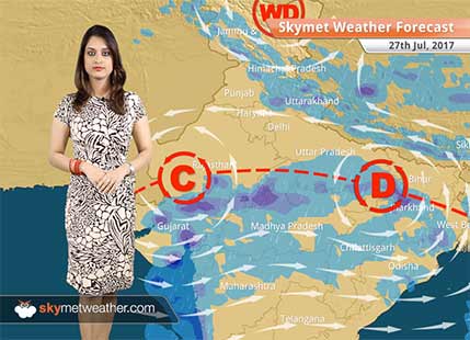 Weather Forecast for July 27: Heavy rain in Ahmedabad, Lucknow; light rain in Delhi, Mumbai